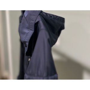 Sam Edelman Rain Jacket quilted inside lining Size S Navy Blue